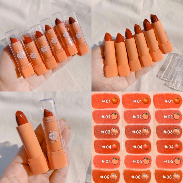 Set 6 thỏi son sáp Đào nội địa Thái