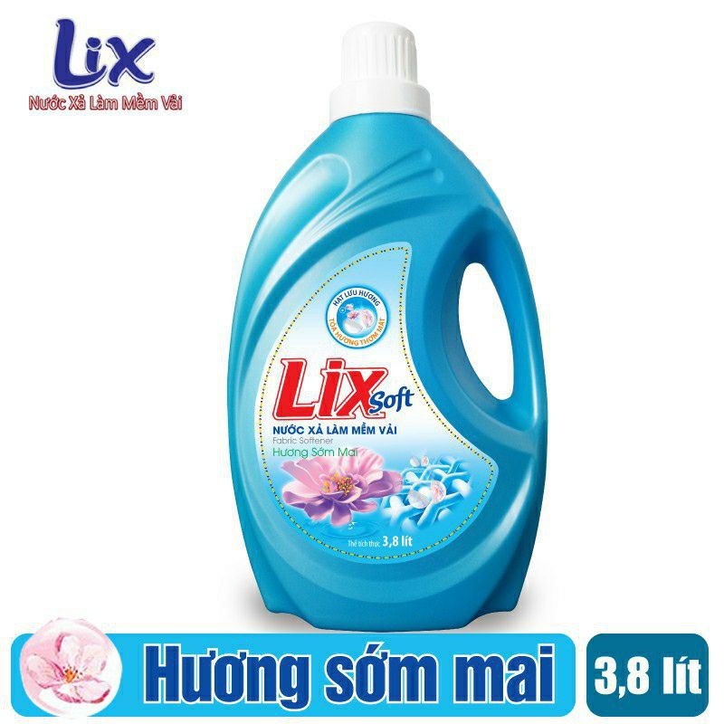 Nước xả làm mềm vải Lixsoft Hương Sớm Mai 3.8 lít