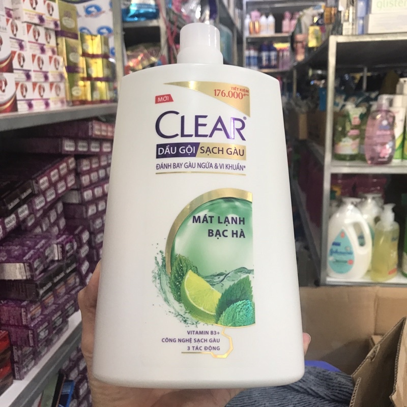 Dầu Gội Clear Bạc Hà Mát Lạnh 1.4kg