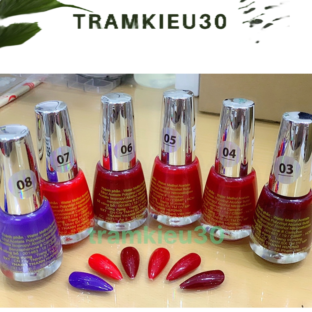 Sơn móng tay Gel lạnh HELLO 17ml  bảng 1