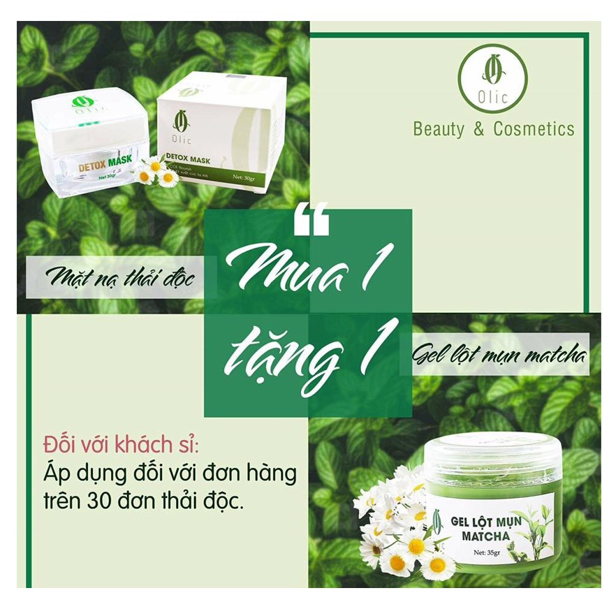 LỘT MỤN TRÀ XANH MATCHA COLLAGEN OLIC