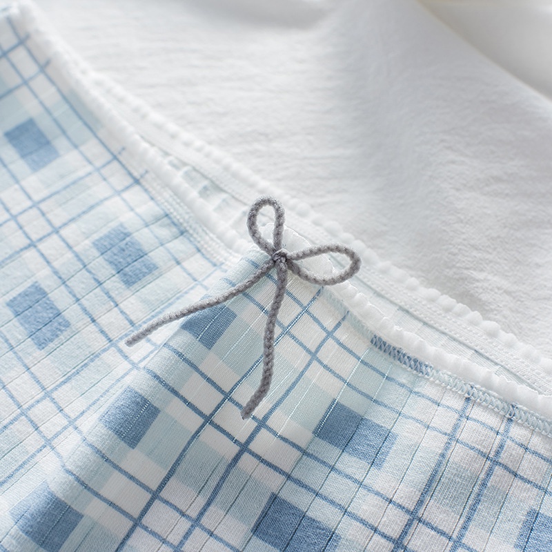 30Kg-68KG 95% Cotton + 5% vải thun Quần Lót Lưng Vừa Co Giãn Thoải Mái Cho Nữ