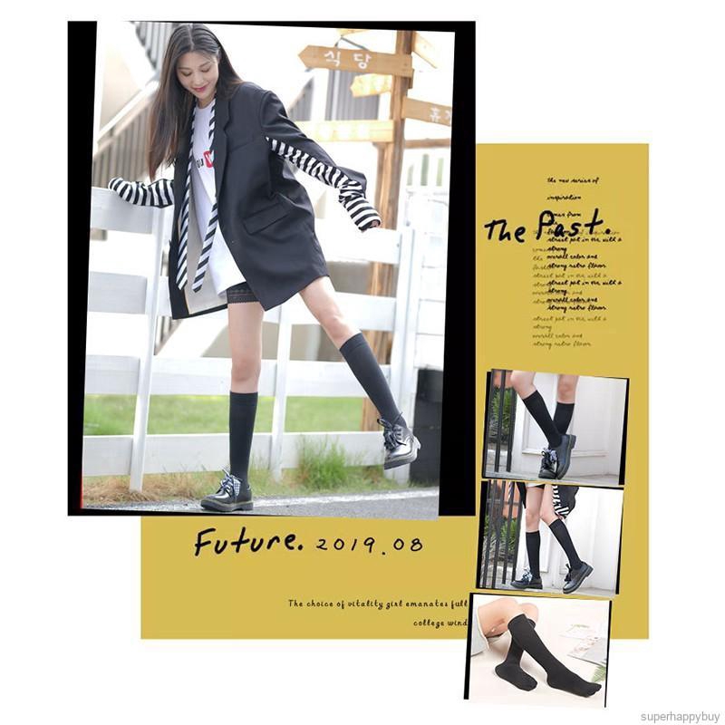 Đôi tất chân co giãn màu trơn thời trang nữ