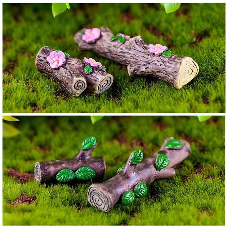 Set 4 Mô Hình Gốc Cây Trang Trí Sân Vườn