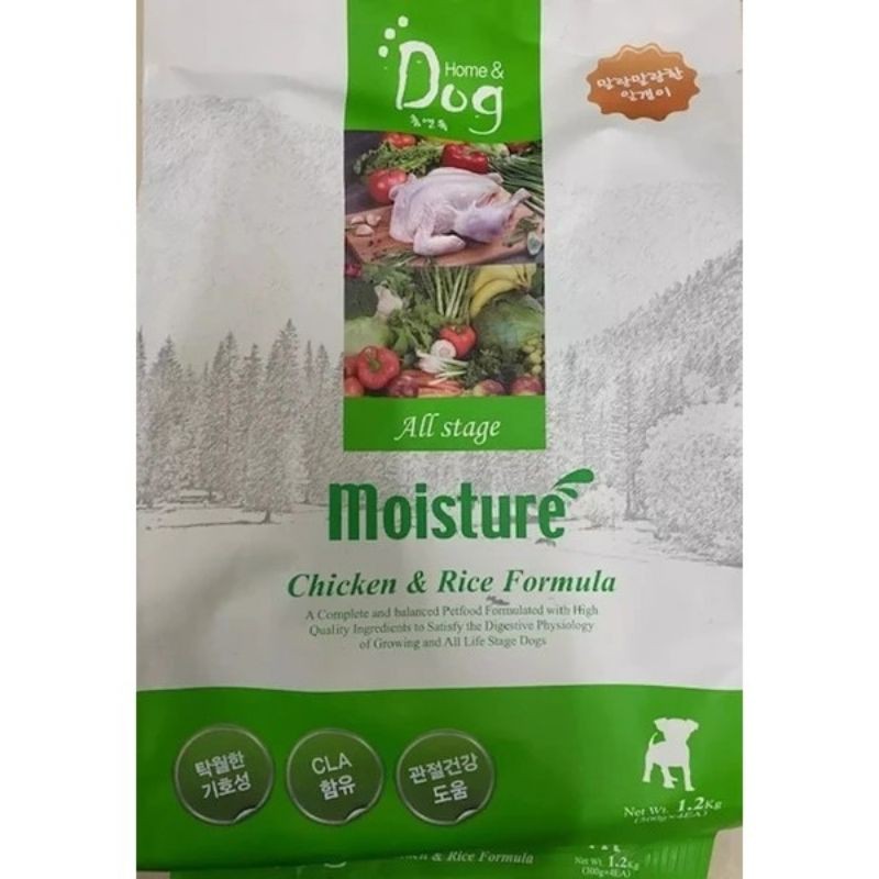 Hạt mềm cho chó con tập ăn [ SIÊU SALE ] Thức ăn chó hạt mềm Home Dog Moisture gói 1.2kg