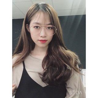 Tóc giả nguyên đầu nữ 45cm - Xoăn duỗi đuôi Hàn Quốc