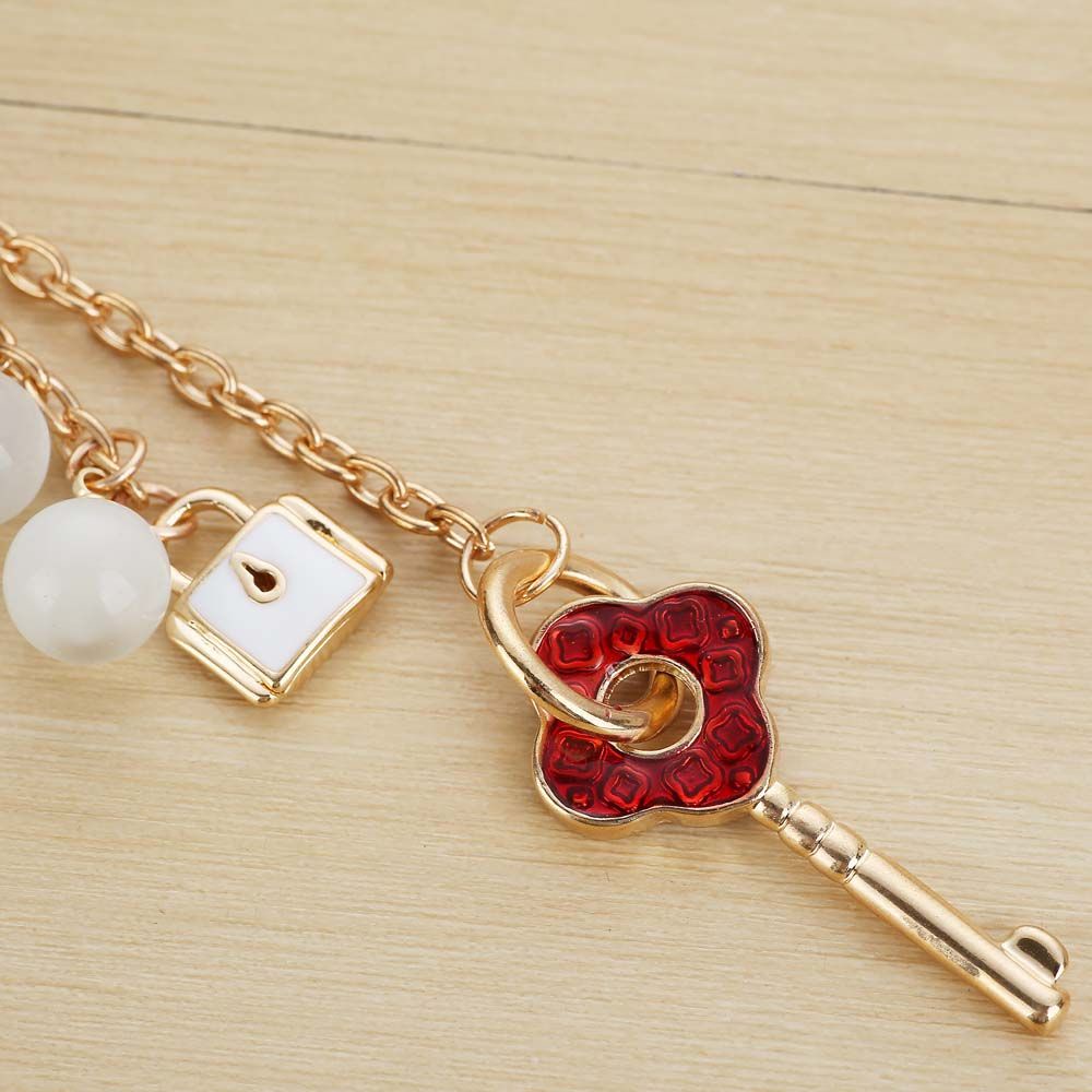 Móc Chìa Khóa Hình Cỏ Bốn Lá Nhiều Màu Dễ Thương