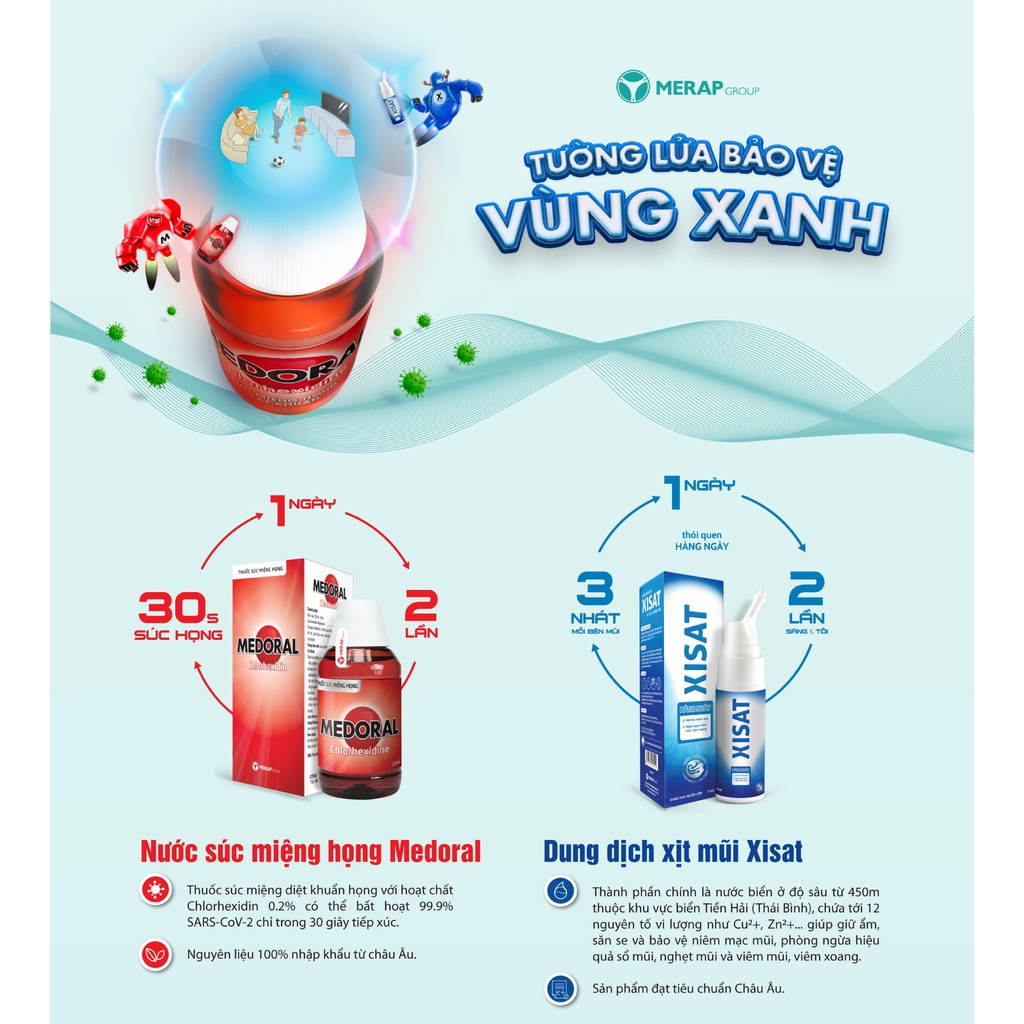 Nước Biển Xịt Mũi Xisat 75ml - Làm Sạch Mũi, Thông Mũi, Ngăn Ngừa Viêm Mũi