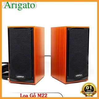 Loa vi tính, loa 2.0, loa gỗ loyfun m22-hàng chất lượng -asuna