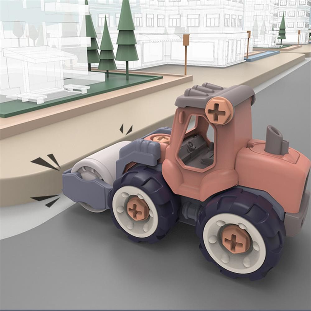 Mô hình xe công trường diy sáng tạo dành thích hợp cho bé trai kèm tua vít