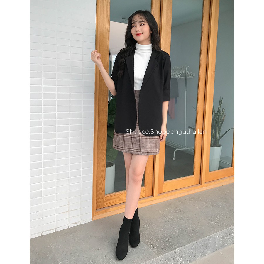 Chân váy chữ A kẻ caro dành cho nữ | BigBuy360 - bigbuy360.vn