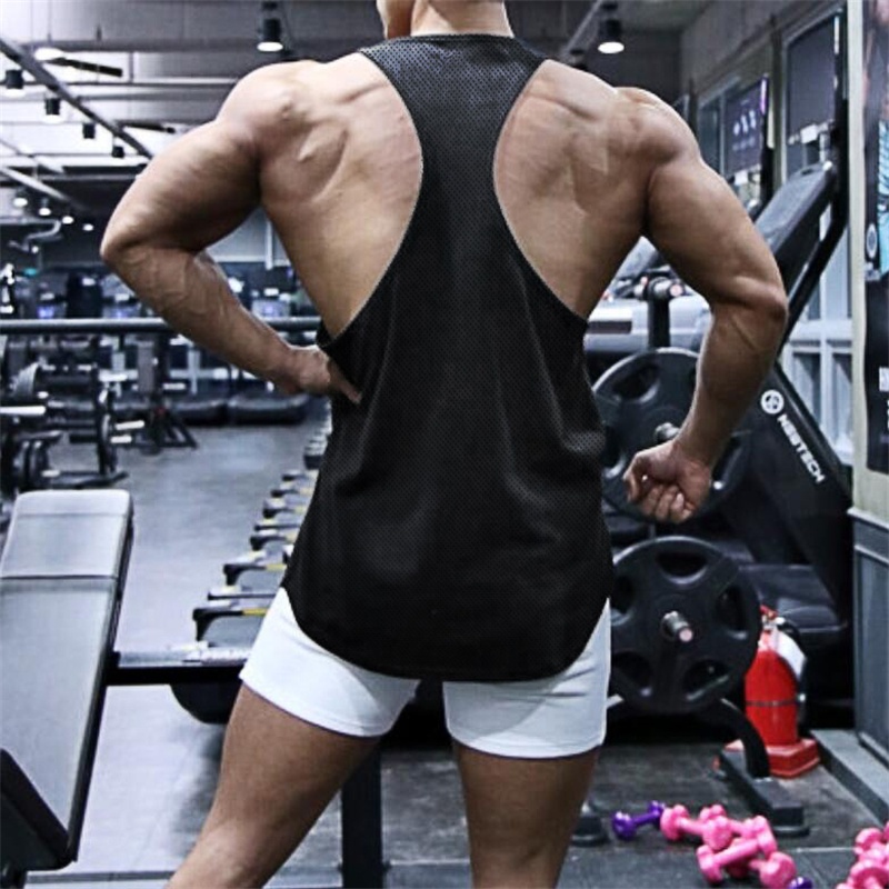 Áo Thun Thể Thao Sát Nách Dáng Suông Chất Liệu Mau Khô Thoải Mái Cho Nam Plus Size