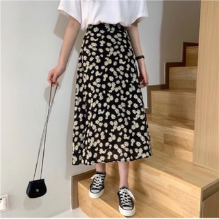 Chân Váy Hoa Nhí Vintage Dáng Dài 💖FREESHIP💖 Chân Váy Dáng Dài Hot Trend 2020