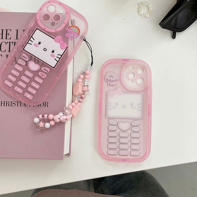 Ốp Điện Thoại Họa Tiết Hello Kitty Dễ Thương Cho iPhone 14 Pro Max 14 Plus 13 Pro Max 12 Pro Max 11 Pro Max Xs Max XR
