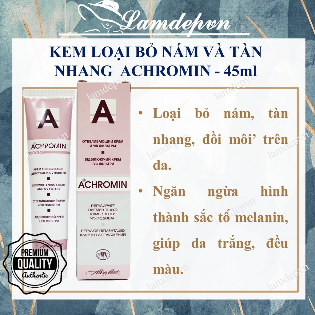 Kem Loại bỏ Nám Tàn Nhang Achromin 45ml