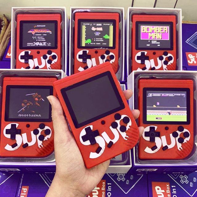 MÁY CHƠI GAME 4 NÚT CẦM TAY #SUP+ GAME BOX #400 IN 1 PLUS