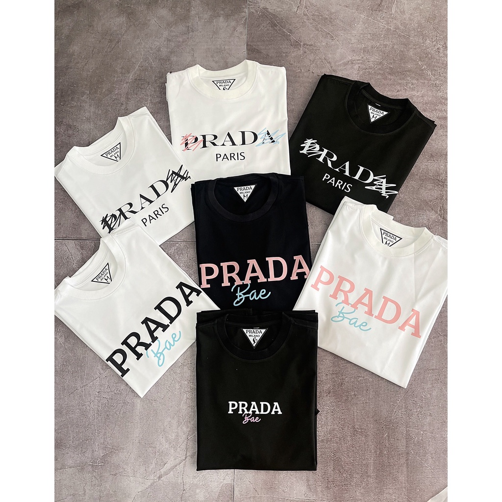 ÁO THUN CỔ TRÒN PRADA BAE,ÁO PHÔNG NAM NỮ