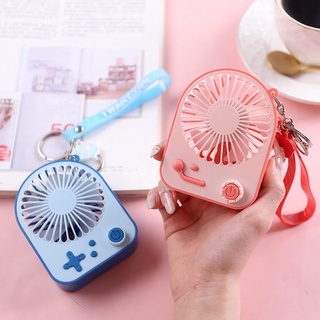 Quạt cầm tay mini 💖 Quạt I want you tích điện USB 💖 Phát sáng và đổi màu khi quay