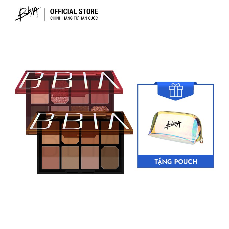 Bộ 2 Bảng Màu Mắt BBia Final Shadow Palette version 2 11g/bảng TẶNG 1 túi trang điểm Hologram 3g - BBia Offical Stor | BigBuy360 - bigbuy360.vn