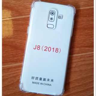 Ốp lưng Samsung J8 2018 Dẻo silicon chống sốc 4 gốc cạnh cao cấp