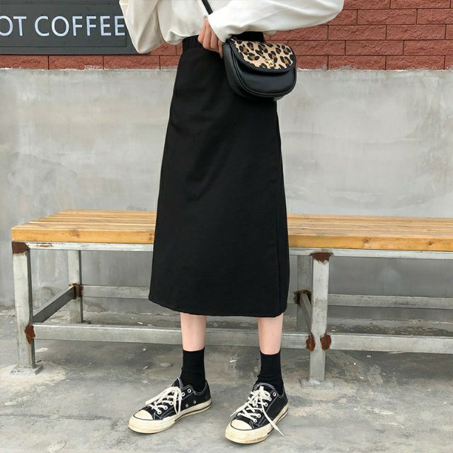 Chân váy dáng dài mùa thu Vintage Hàn Quốc | BigBuy360 - bigbuy360.vn