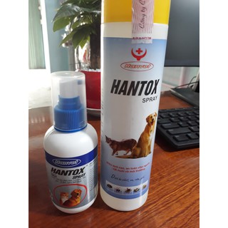 Chai xịt ve, ghẻ, bọ chét ở chó mèo HANTOX 100ml, 300ml