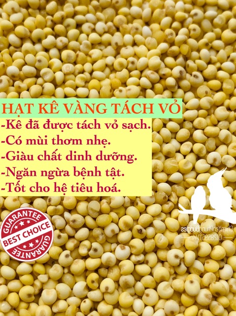 500gr hạt kê nếp vàng (đã bóc vỏ) giàu dinh dưỡng.