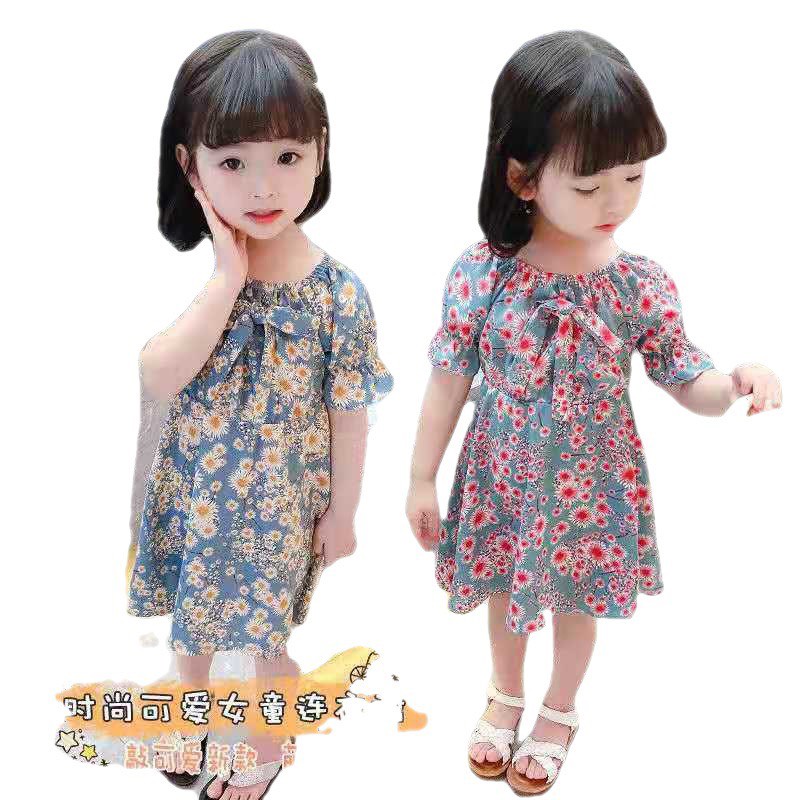 Váy Tiểu Thư Cho Bé Gái Đính Kèm Nơ Trước Ngực Siêu Xinh - Mẫu Hot 2022 - Hàng Quảng Châu Cao Cấp (V5)