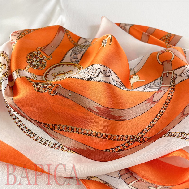 Khăn bandana turban đội đầu lụa vuông 70x70,khăn bandana làm áo thời trang nữ B7