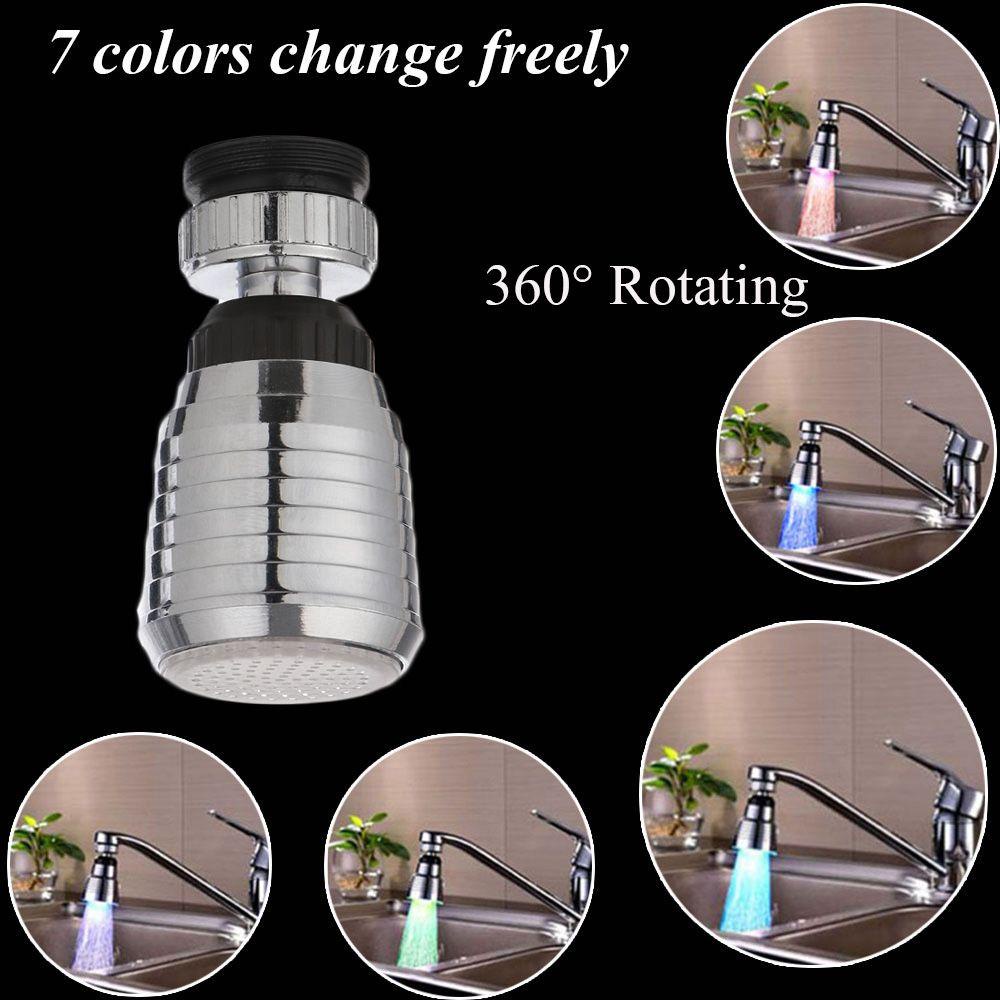 PISTA Đầu Vòi Nước Có Đèn Led RGB