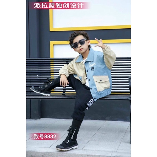 Áo khoác Dù hai lớp cho bé trai size đại 20-35kg