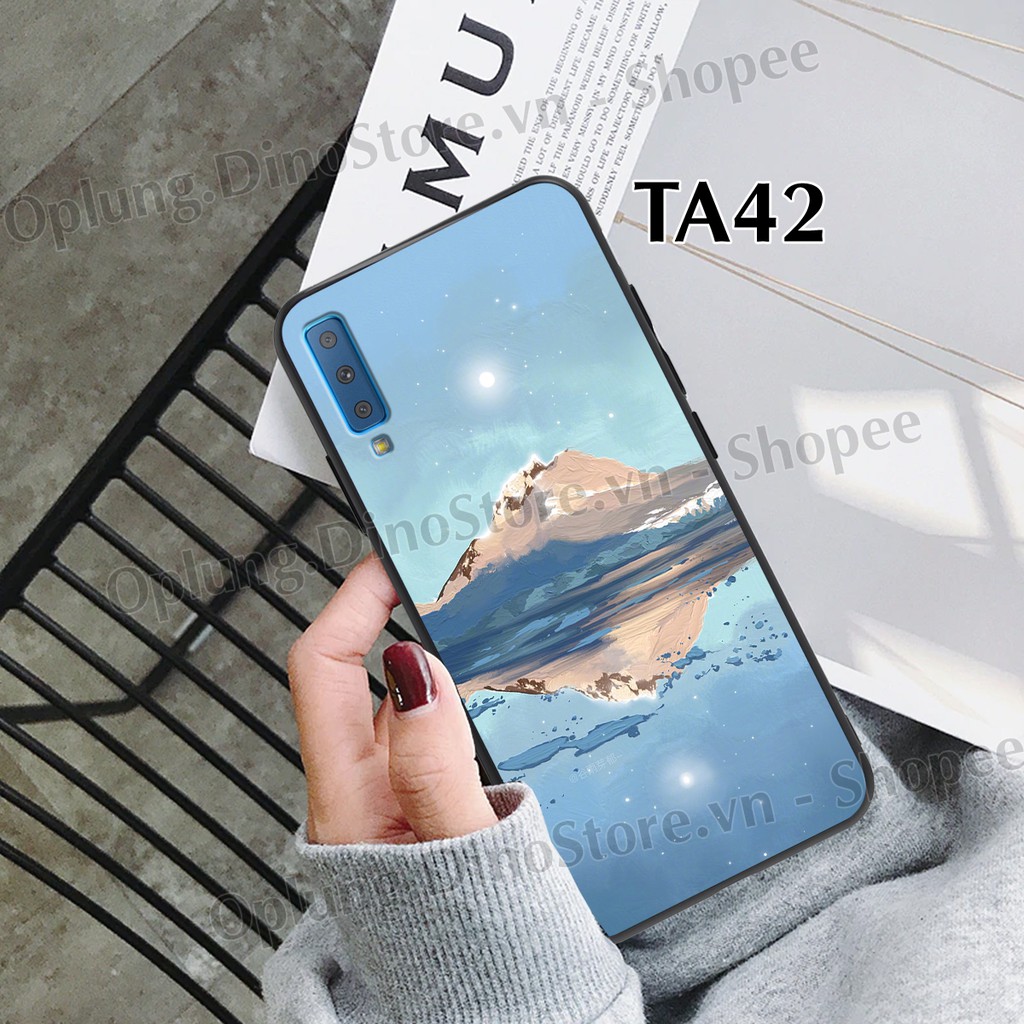 Ốp lưng Samsung A7 2018 - A9 2018 - A50 - A30s - A50s in hình Phong cảnh cỏ cây Vintage siêu đẹp.