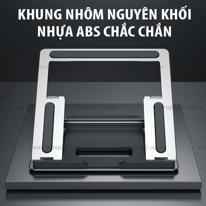 ✅ Đế Nhôm Laptop Macbook Điều Chỉnh Độ Cao Chống Gù Lưng Hợp Kim Nhôm Dễ dàng Xếp Gọn