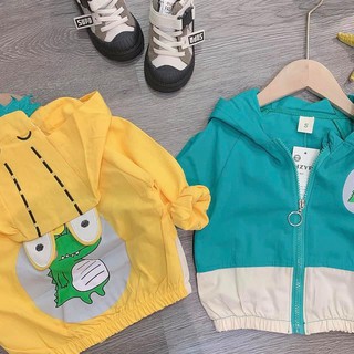 ÁO KHOÁC GIÓ [ QUẢNG CHÂU ] CÁ SẤU CHO BÉ TRAI VÀ BÉ GÁI
