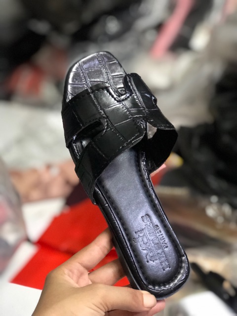 Dép H da rắn mẫu mới chất đẹp
