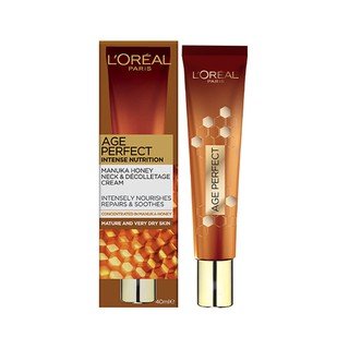 Kem dưỡng chống lão hóa cho mặt và cổ L'Oreal Age Perfect Intense Nutrition Manuka Honey Neck & Decolletage Cream 40ml