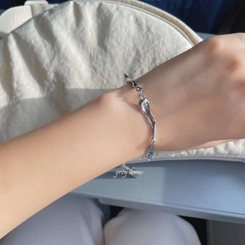 vòng cổ Ngắn Thiết Kế Bất Đối Xứng Phong Cách Hip Hop Đơn Giản