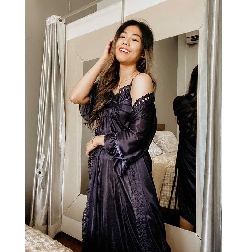 11.11 Kimono Ngủ Hst / Miễn Phí Váy Đơn (Xanh Dangker) | BigBuy360 - bigbuy360.vn