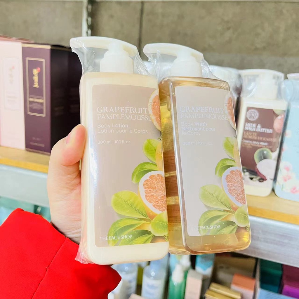 THE FACE SHOP Sữa rửa mặt và tắm toàn thân chiết xuất bưởi Hàn Quốc 300ml