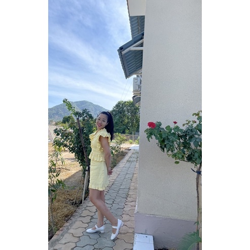 Set váy Aoki.Co vải linen