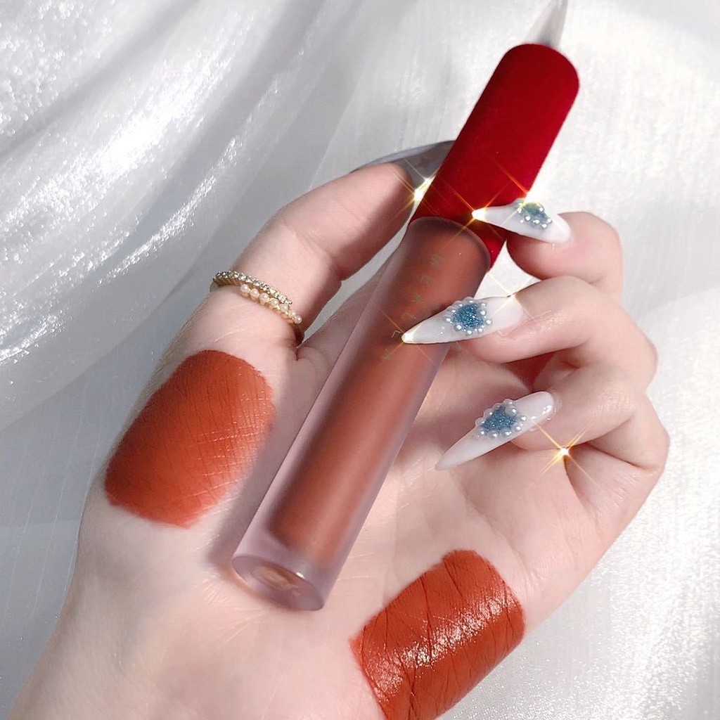 son nội địa trung MEALEA Son Kem Lì lâu trôi chống nước Độ hoàn màu cao màu nâu đất son môi Son Thỏi TIKTOK DOUYIN | BigBuy360 - bigbuy360.vn