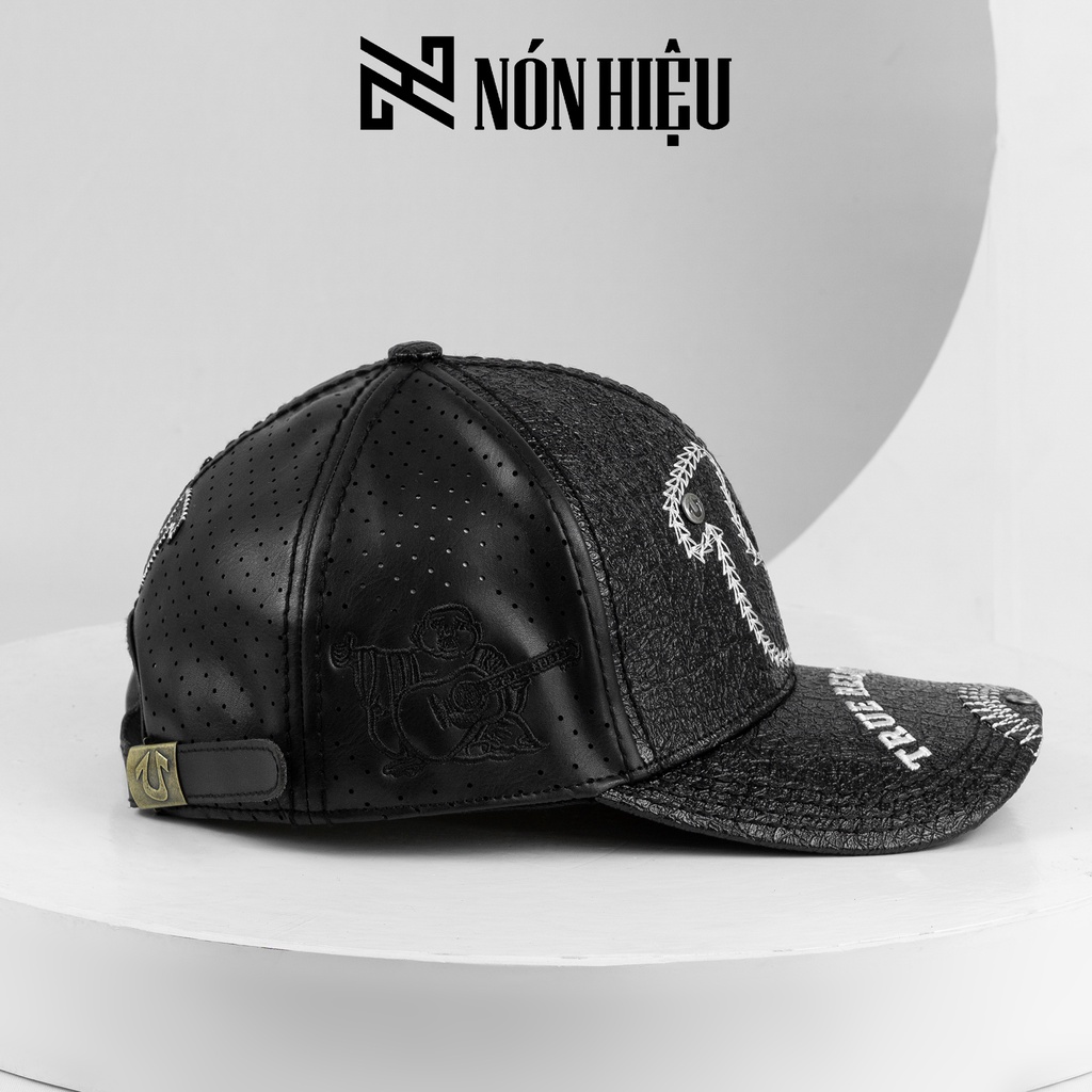 Nón ông địa 𝕿𝖗𝖚𝖊𝕽𝖊𝖑𝖎𝖌𝖎𝖔𝖓 Da Thật phối lưới MADE IN USA Full Tem Mark hãng