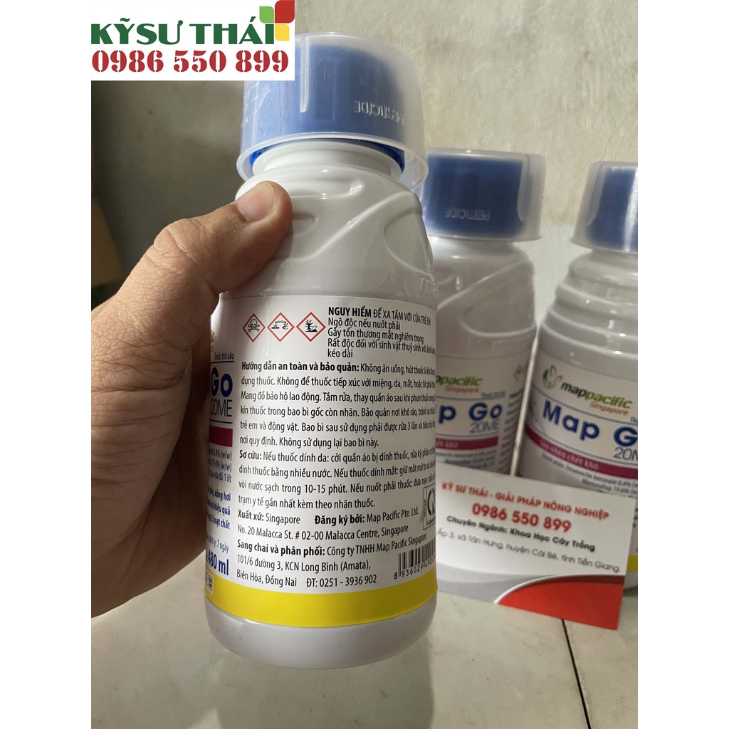MAP GO 20ME 480Ml Sản Phẩm Sinh Học Nhập Khẩu Singarpore | Đặc Trị Côn Trùng Gây Hại Cây Trồng | Kỹ Sư Thái 0986550899