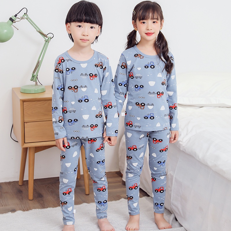 Bộ Quần Áo Bé Gái Bé Trai Dài Tay Size Đại Chất Thun Cotton Mềm Mát Co Giãn Lumla