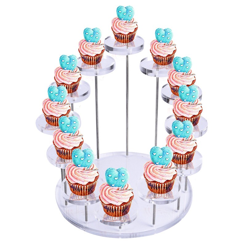 Giá Đỡ Trưng Bày Trang Sức / Bánh Cupcake Bằng Acrylic