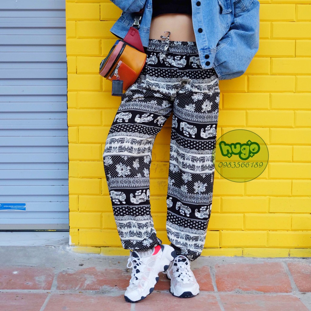 Quần Alibabaquần boom nam nữ phom to, họa tiết thổ cẩm nhiều màu từ 40 - 80kg | BigBuy360 - bigbuy360.vn