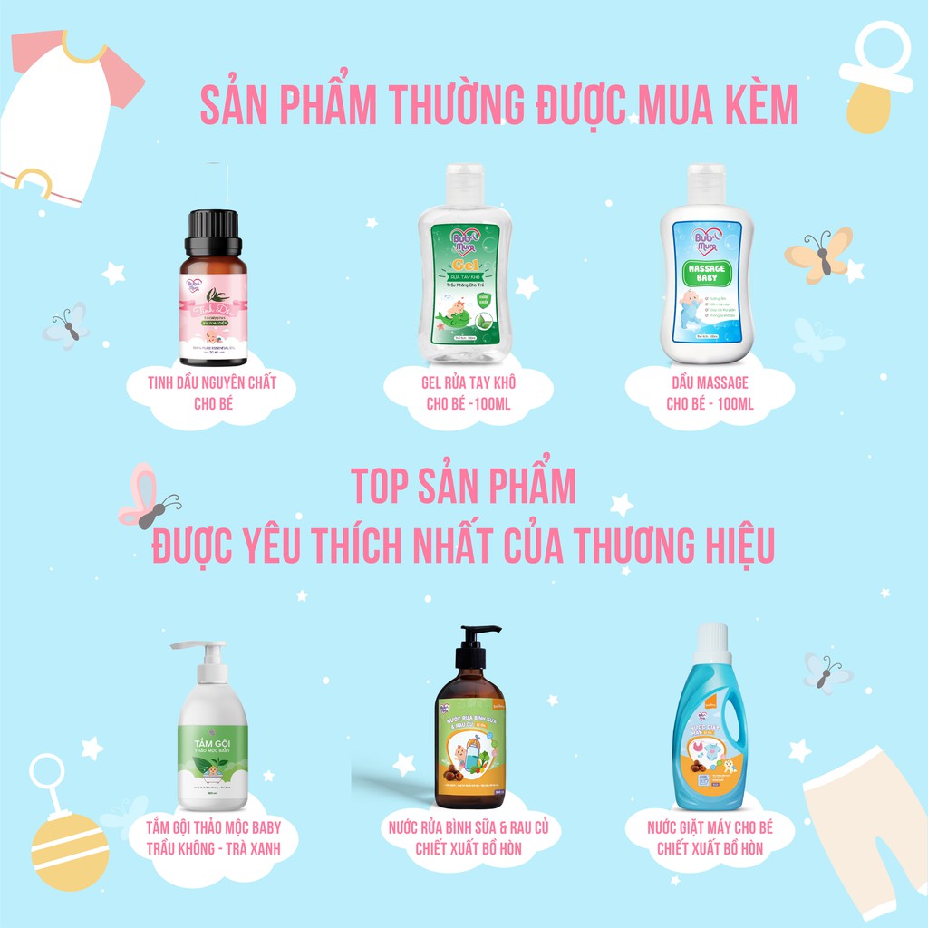 [Mã LTBAUAB20 giảm 7% đơn 99K] Tinh dầu Khuynh Diệp nguyên chất 2,6ml Bub&amp;Mum đuổi muỗi, thơm phòng, giữ ấm cho bé