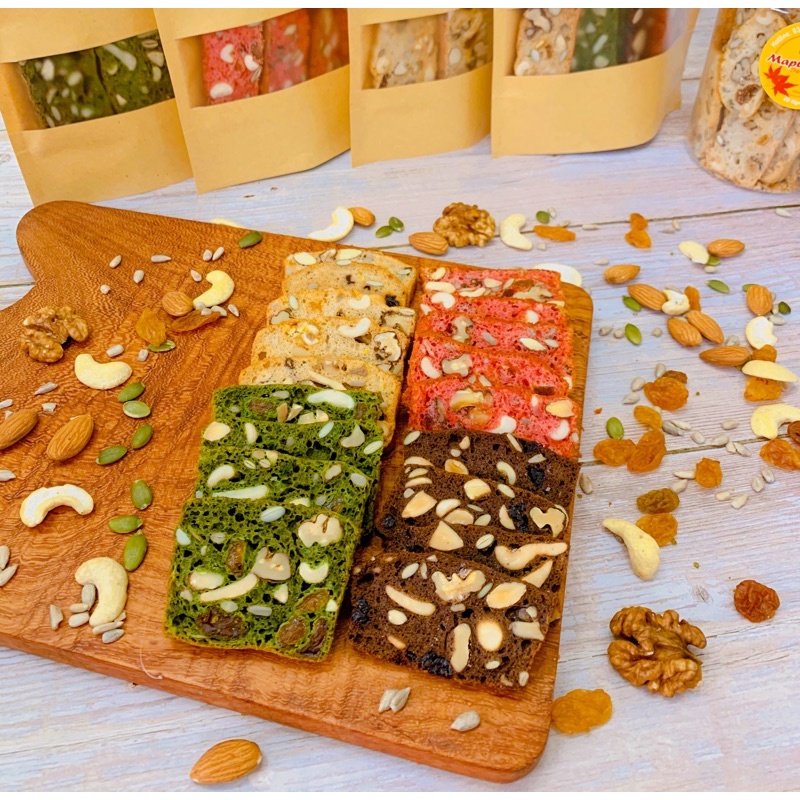 Bánh Biscotti healthy nguyên cám - Giảm cân, tốt cho sức khỏe