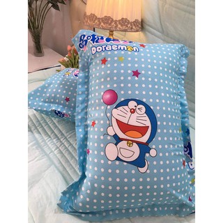 Combo 2 Ruột gối nằm Tặng kèm 2 vỏ vối nằm doraemon kute cho bé