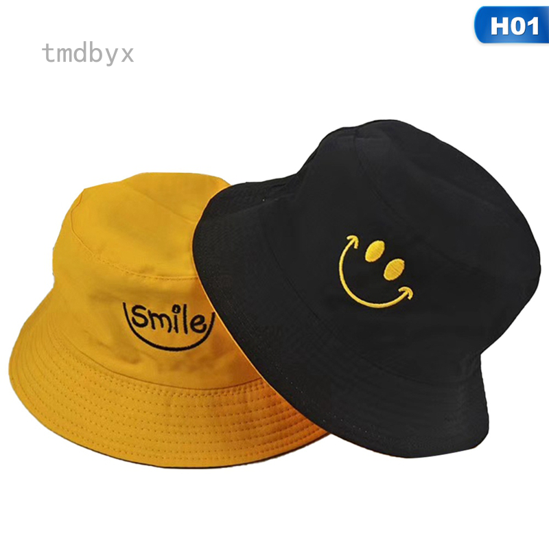 Tmdbyx Nón Bucket Hình Mặt Cười Phong Cách Hip Hop Unisex